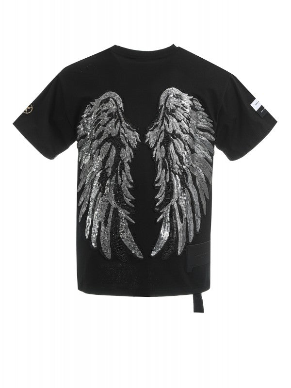 MW082020624 t-shirt con patch e collana mwm