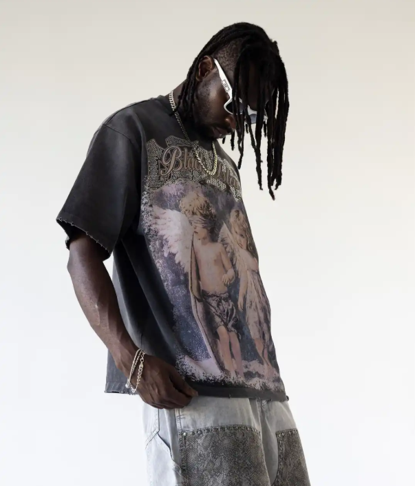 SHIRT LAVATA STAMPA ANGELI