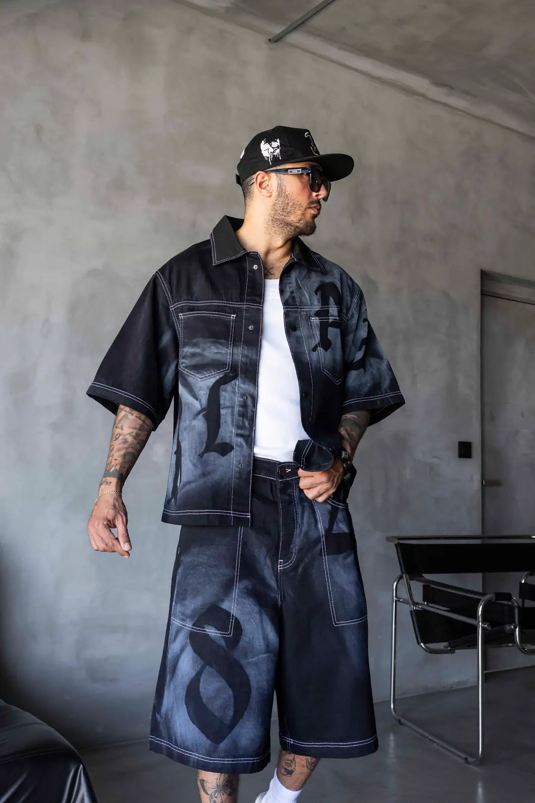 OVERSHIRT STAMPA CON SFUMATURE