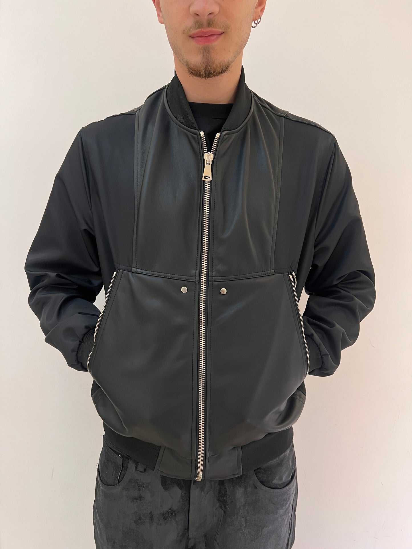 BOMBER PELLE NYLON