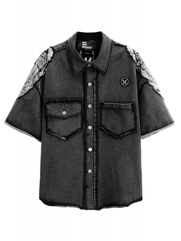 MW081070499 camicia in denim mwm