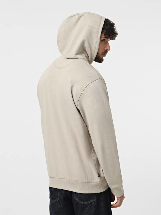 Felpa hoodie con logo ricamato