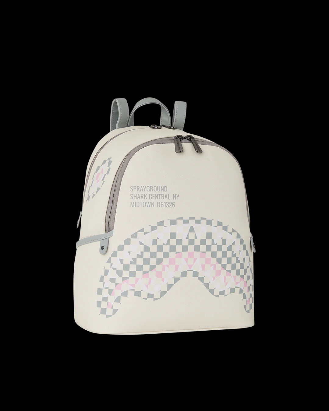 Cream Check Shark Central Savage sprayground zaino