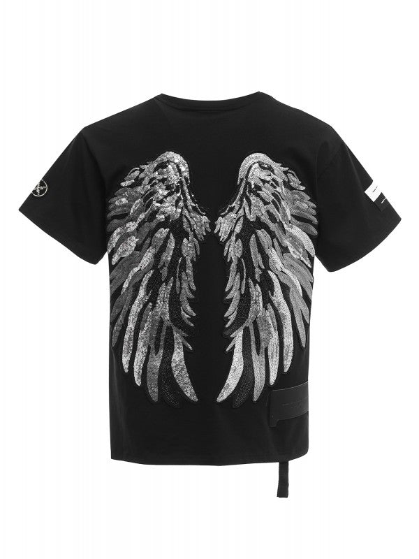 MW082020625 t-shirt con ali e collana mwm