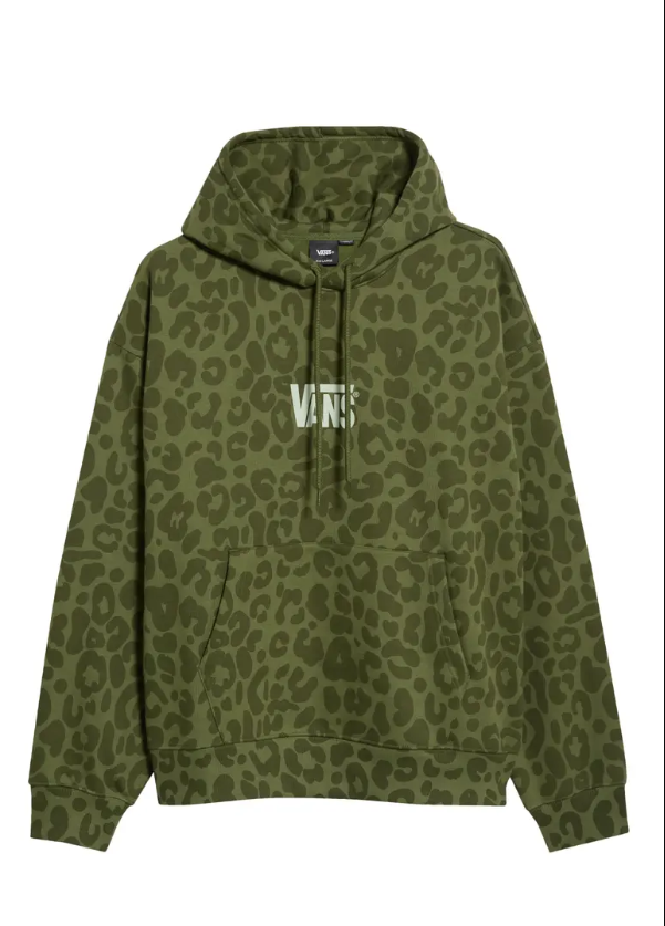 Tonal Print Pullover Green Balsam