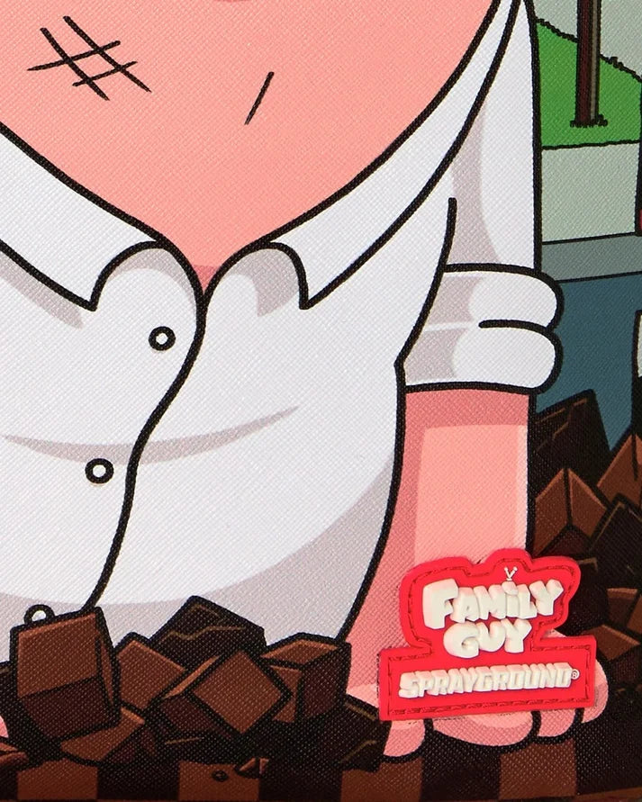 FAMILY GUY PETER FALLING THROUGH WALL BACKPACK