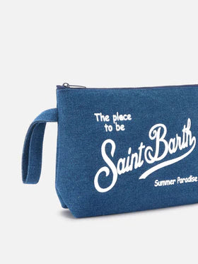 POCHETTE IN DENIM SCURO