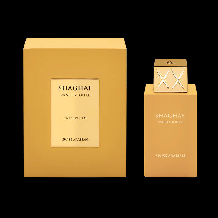 profumo, eau de parfumunisex vanilla toffee swiss arabian shaghaf