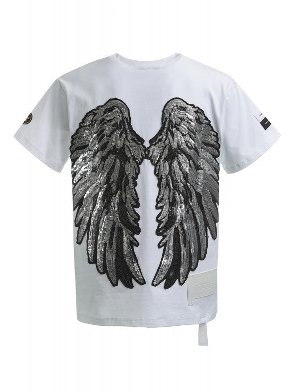 MW082020624 t-shirt con patch e collana mwm