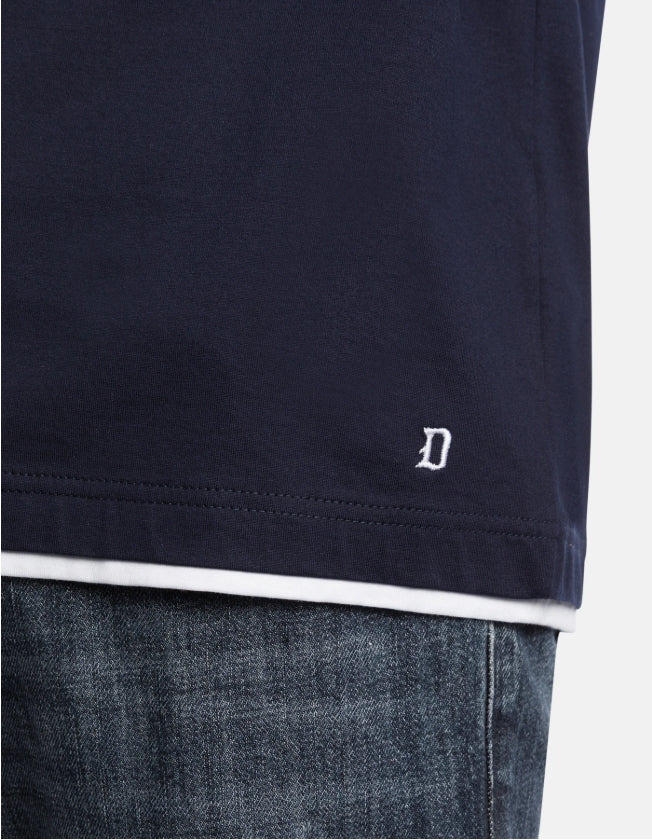 T-SHIRT COTONE CON PROFILI IN CONTRASTO