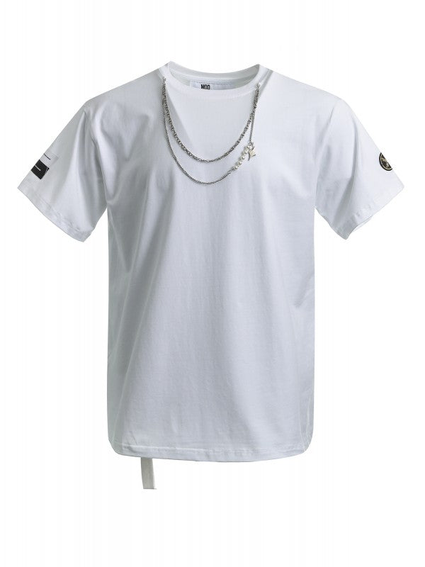 MW082020625 t-shirt con ali e collana mwm