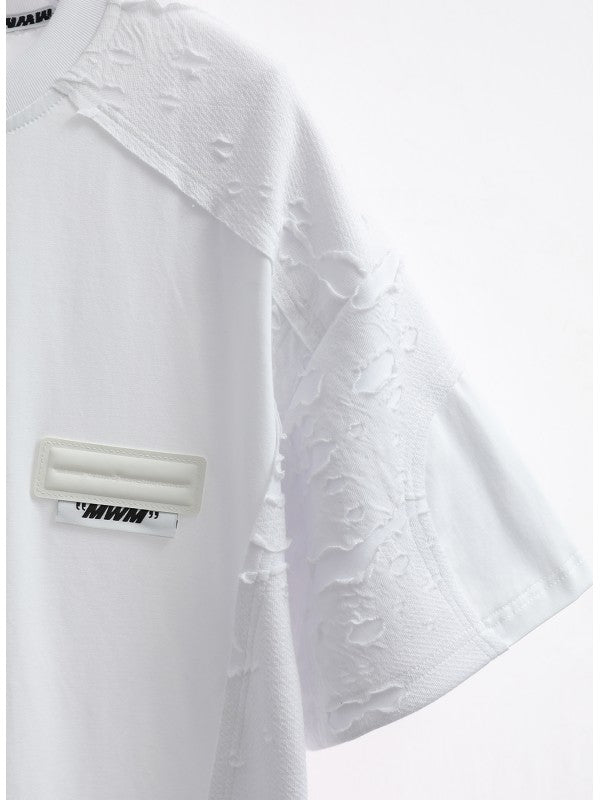 MW082020494 t-shirt con rotture mwm