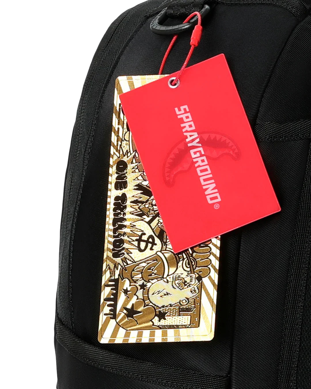 SHARK CENTRAL BLACKED OUT EMBOSSED NYLON BACKPACK
