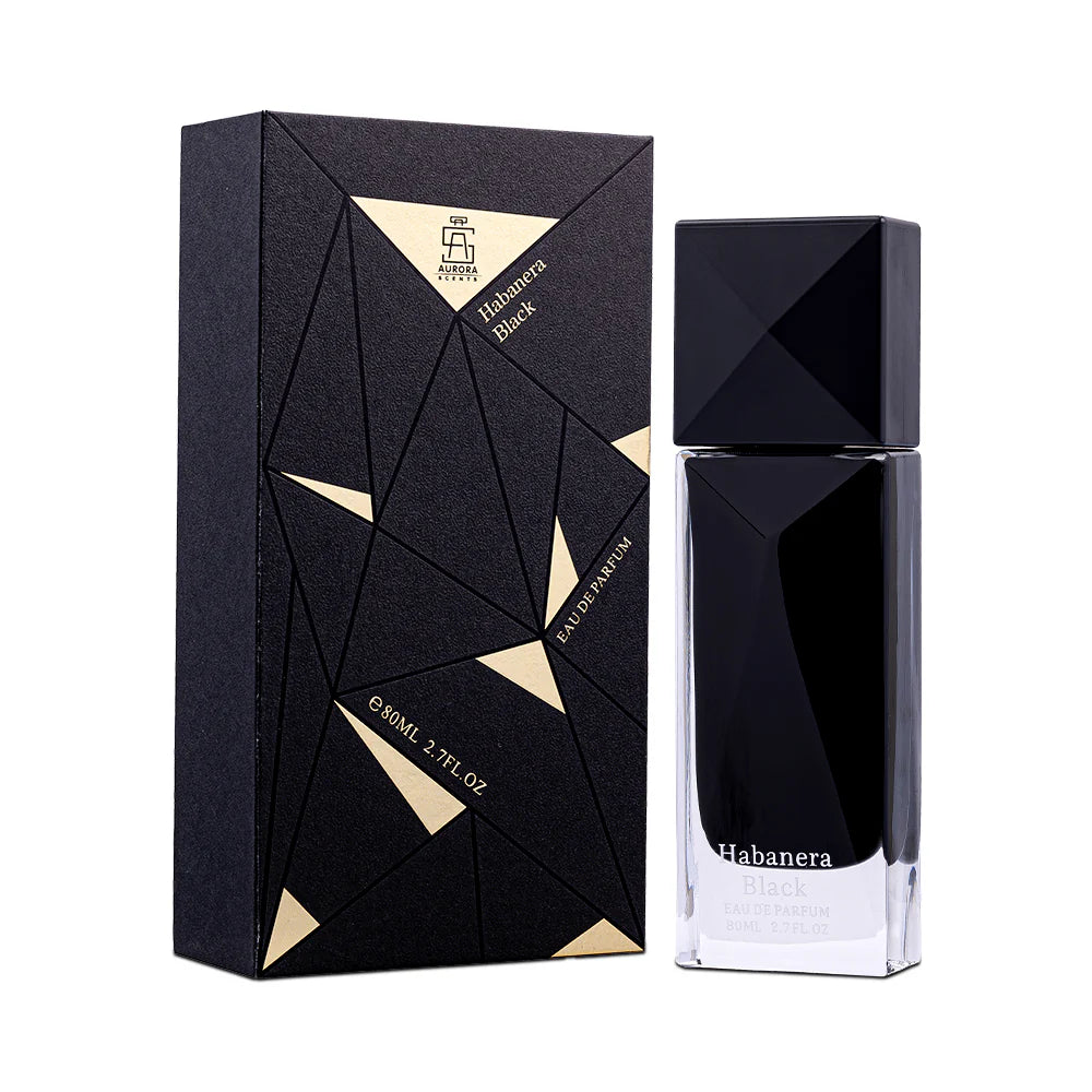 eau de parfum profumo unisex habanera black aurora scents