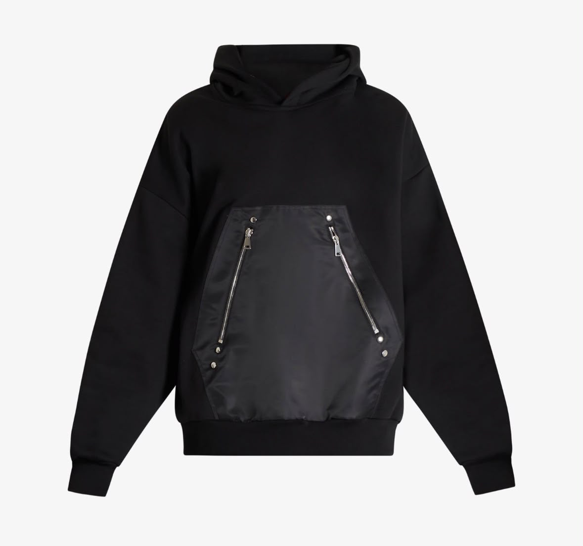 FELPA BOXY FIT + ZIP + CAPPUCCIO