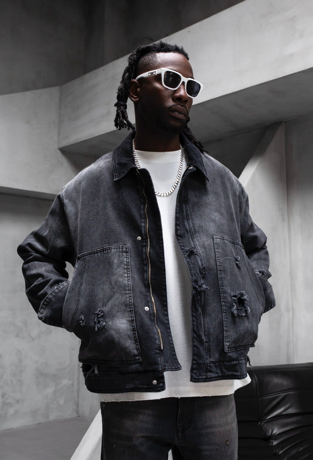 giubbotto denim scuro