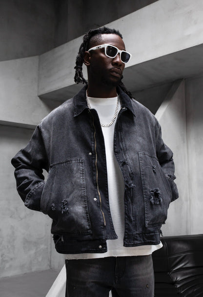 giubbotto denim scuro
