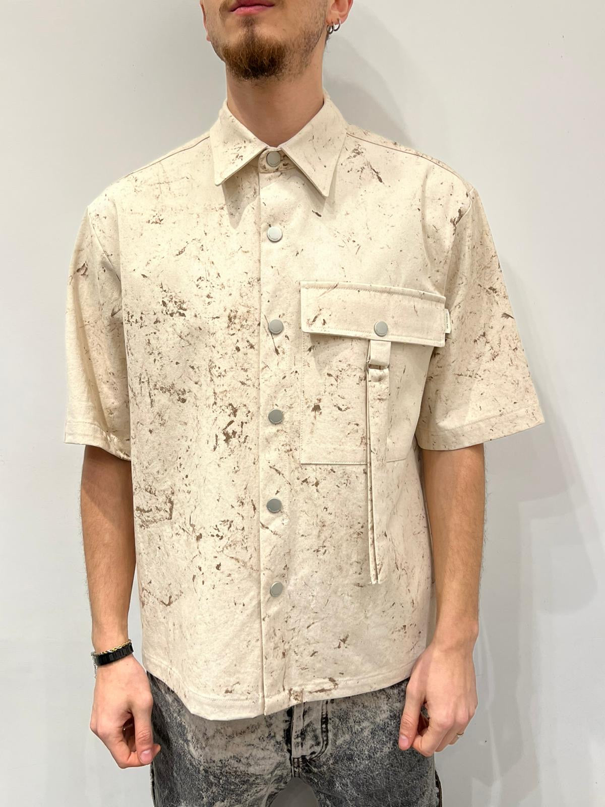 Camicia effetto marmorizzato