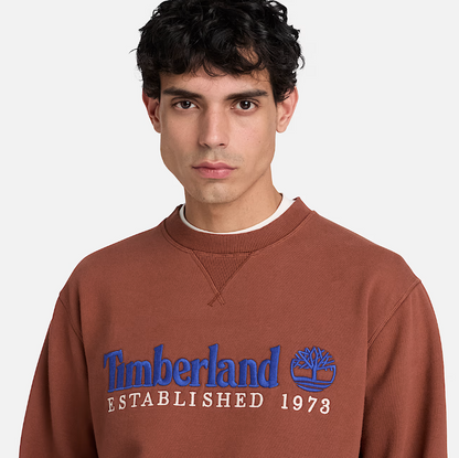 ESTABLISHED 1973 Embroidered Logo BB Crew Sweatshirt BROWNOUT