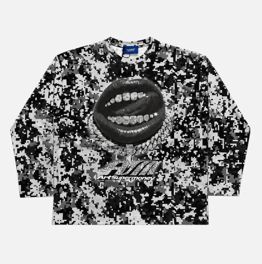 LONGSLEEVE PIXEL BLACK