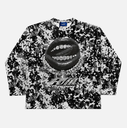 LONGSLEEVE PIXEL BLACK
