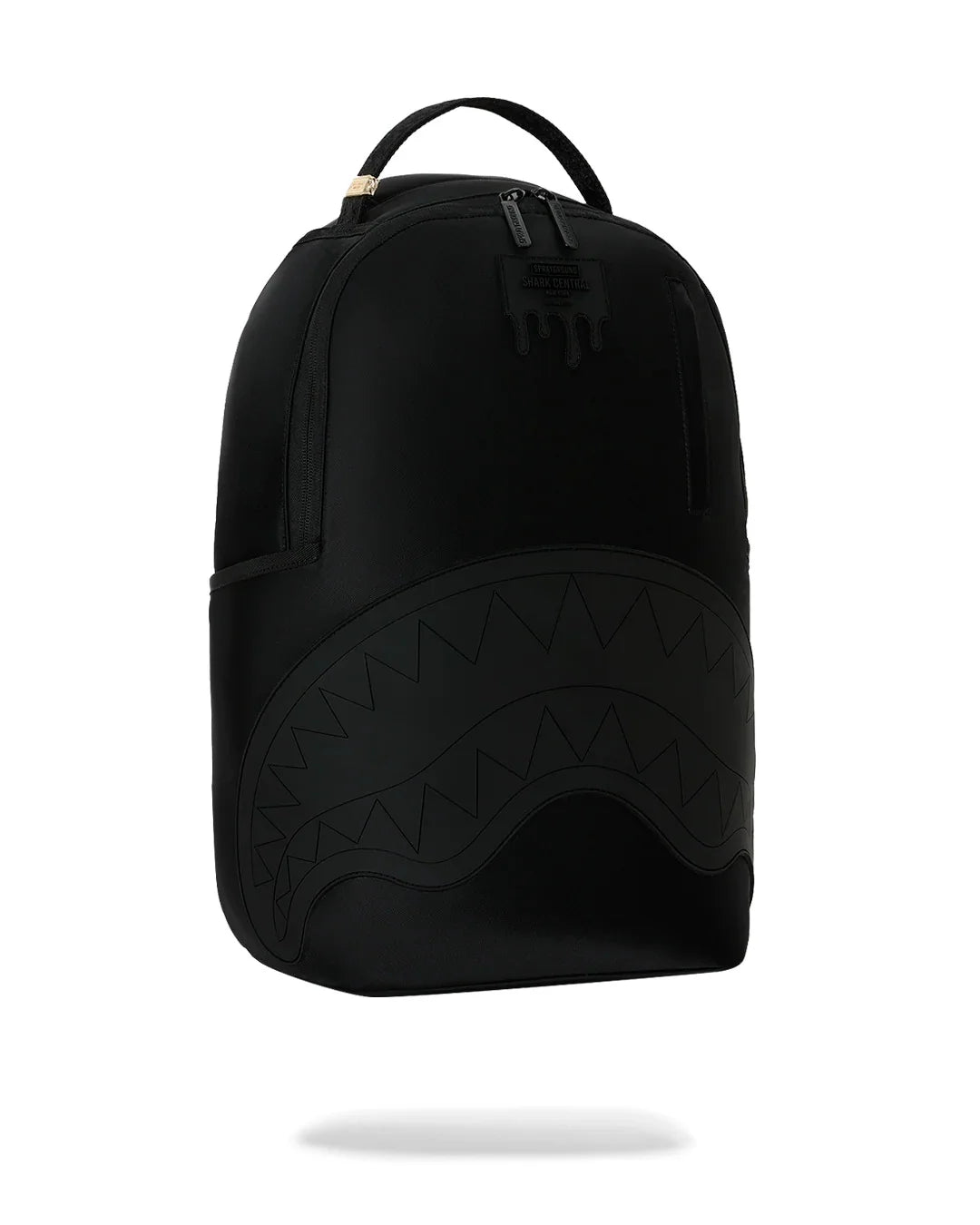 SHARK CENTRAL BLACKED OUT EMBOSSED NYLON BACKPACK