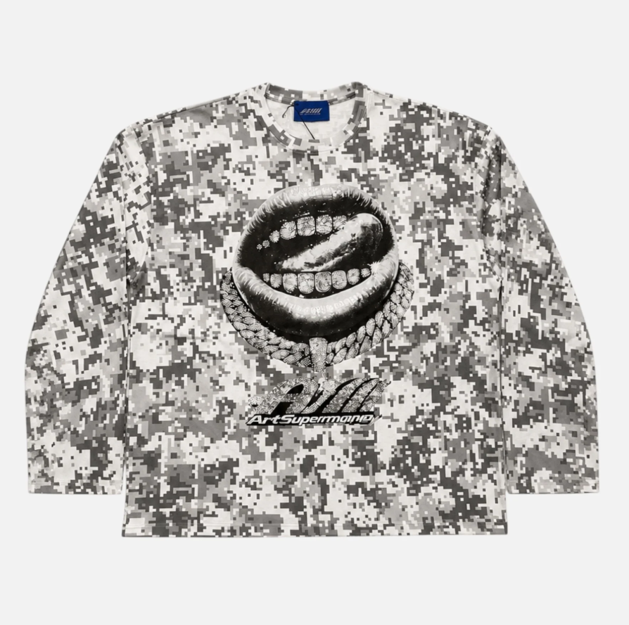 LONGSLEEVE PIXEL WHITE