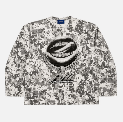 LONGSLEEVE PIXEL WHITE