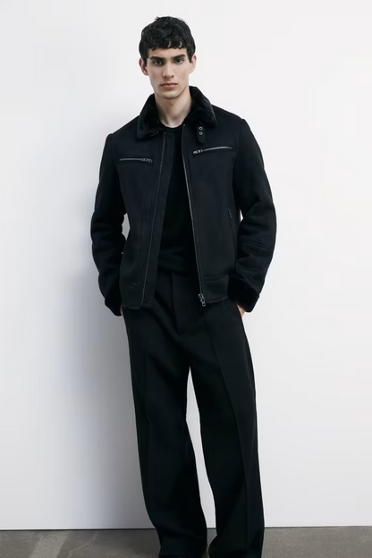 Giubbotto ecomontone a taglio vivo