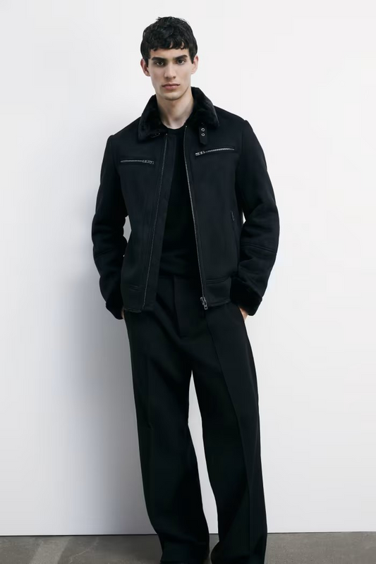 Giubbotto ecomontone a taglio vivo