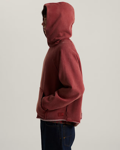 Tilt Rolled Hem Pullover Poppy Ember