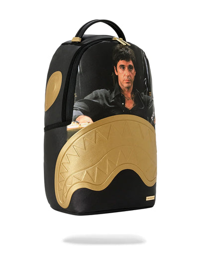 SCARFACE GOLD EMBOSSED BACKPACK