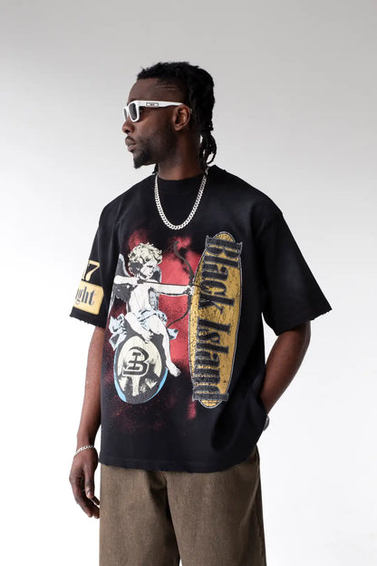 T-SHIRT CON STAMPA ANGELO