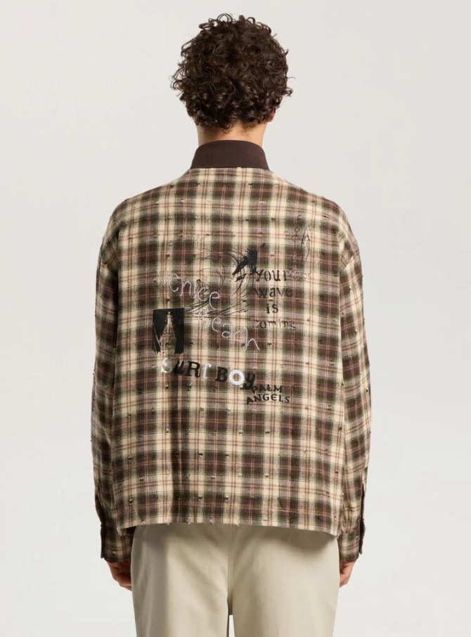 SURFER DREAM CHECK LOOSE SHIRT L/S