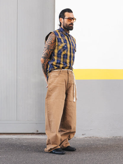 DENIM BAGGY BEIGE
