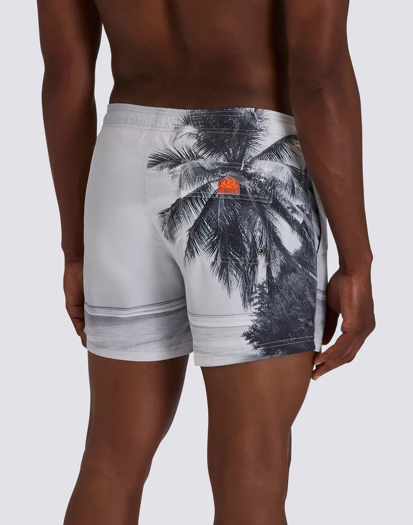 COSTUME DA BAGNO UOMO CORTO VITA ELASTICATA STAMPA L.A DREAM IN POLY RICICLATO