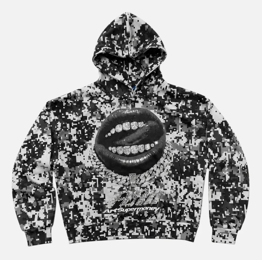 HOODIE PIXEL BLACK