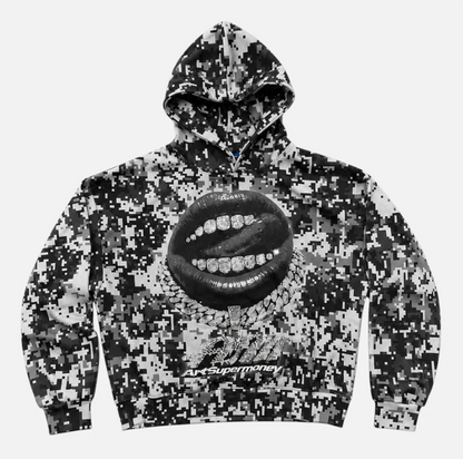 HOODIE PIXEL BLACK