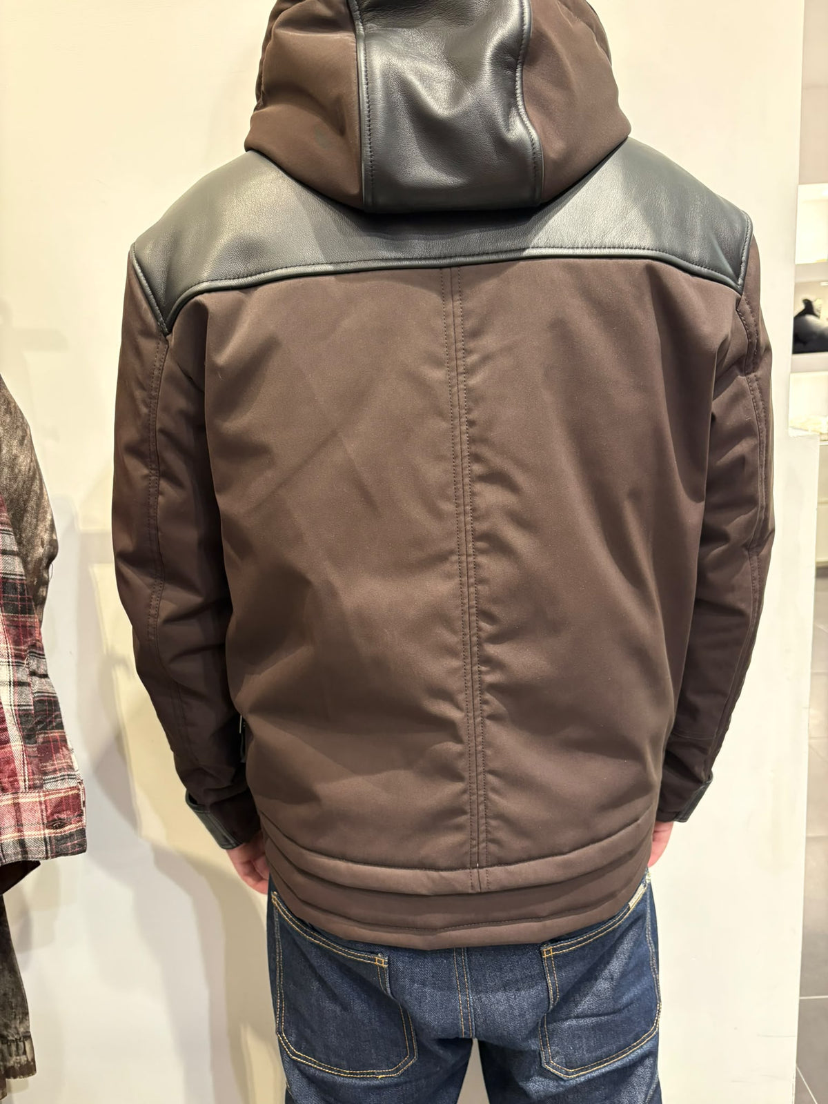 BOMBER PANNO E PELLE