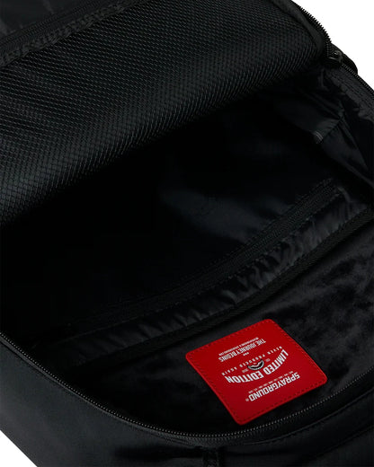 SHARK CENTRAL BLACKED OUT EMBOSSED NYLON BACKPACK
