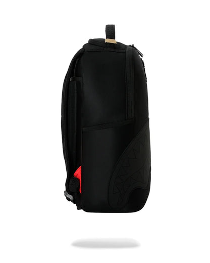 SHARK CENTRAL BLACKED OUT EMBOSSED NYLON BACKPACK