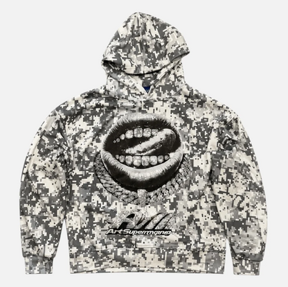 HOODIE PIXEL WHITE