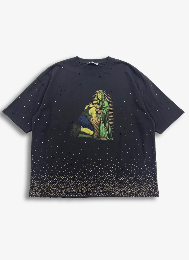 T-shirt LIMITED EDITION con stampa e strass