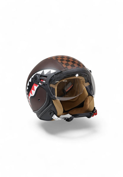 SHARKS IN PARIS HELMET BROWN