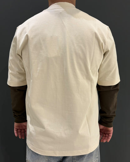 T-SHIRT MANICA DOPPIATA