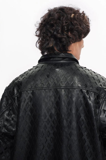 AGGAR BLACK LEATHER