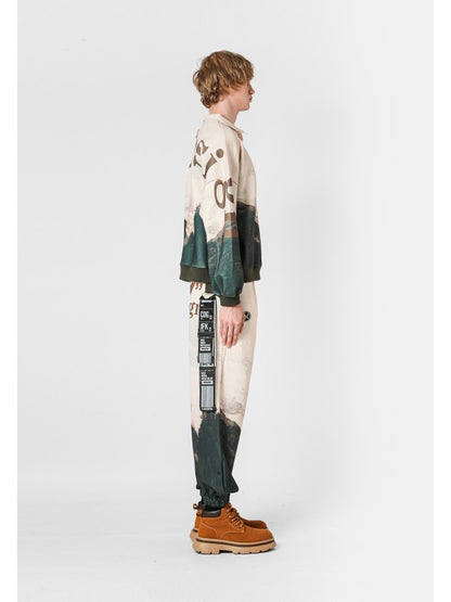 Polo oversize fantasia montagna