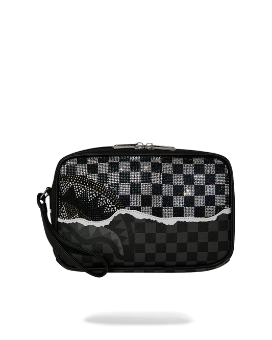 GOLD DIAMOND TEAR TOILETRY BAG