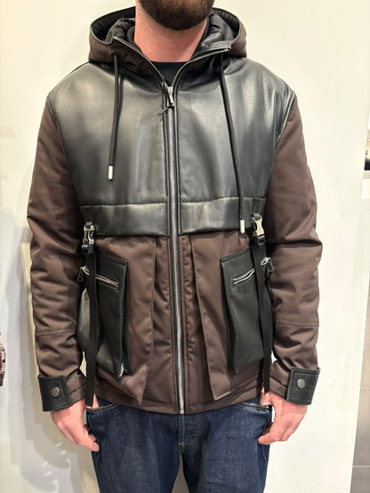 BOMBER PANNO E PELLE