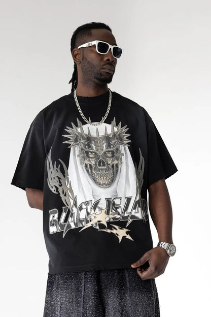 T-SHIRT BLACK TESCHIO